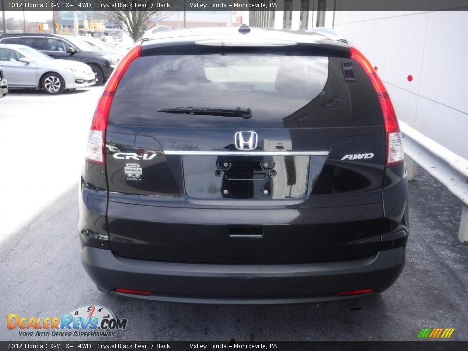 2012 Honda CR-V EX-L 4WD Crystal Black Pearl / Black Photo #8