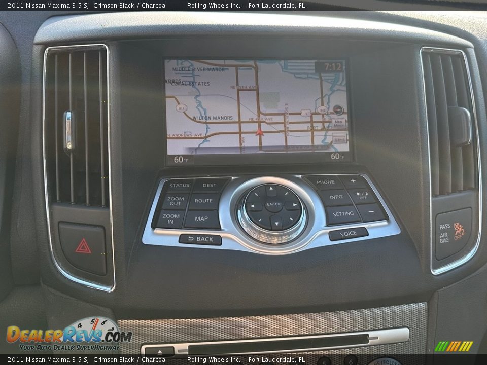 2011 Nissan Maxima 3.5 S Crimson Black / Charcoal Photo #26