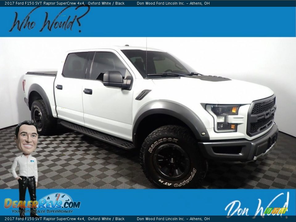 2017 Ford F150 SVT Raptor SuperCrew 4x4 Oxford White / Black Photo #1