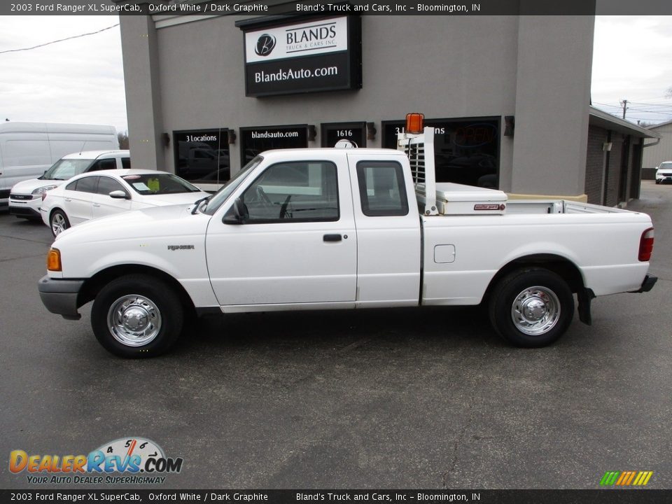 2003 Ford Ranger XL SuperCab Oxford White / Dark Graphite Photo #1