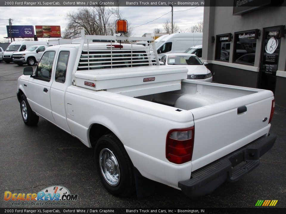 2003 Ford Ranger XL SuperCab Oxford White / Dark Graphite Photo #3