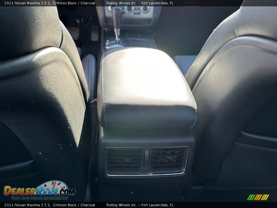 2011 Nissan Maxima 3.5 S Crimson Black / Charcoal Photo #34