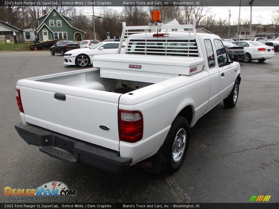 2003 Ford Ranger XL SuperCab Oxford White / Dark Graphite Photo #4