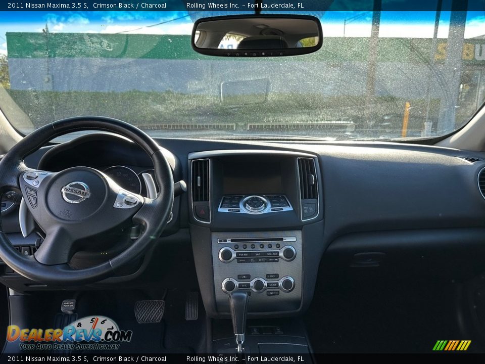 2011 Nissan Maxima 3.5 S Crimson Black / Charcoal Photo #35
