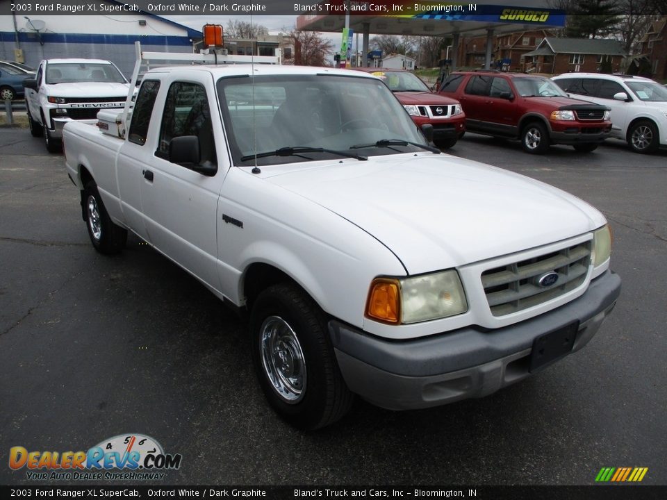 2003 Ford Ranger XL SuperCab Oxford White / Dark Graphite Photo #5