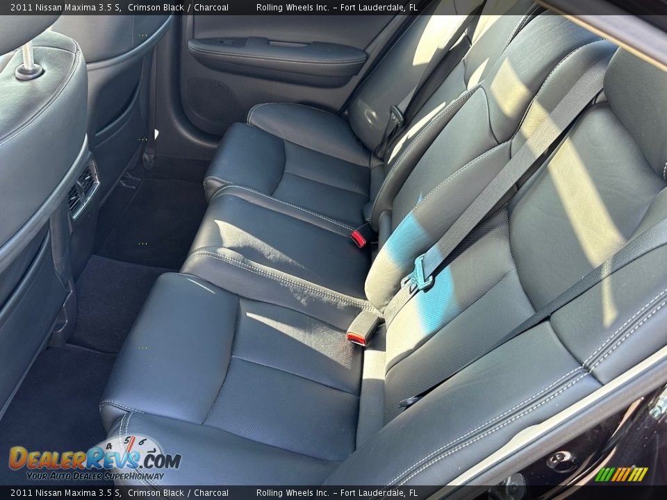 2011 Nissan Maxima 3.5 S Crimson Black / Charcoal Photo #36