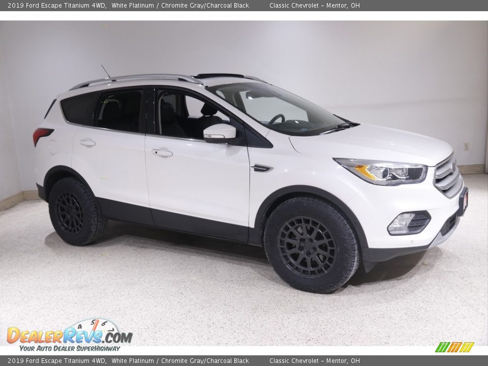 2019 Ford Escape Titanium 4WD White Platinum / Chromite Gray/Charcoal Black Photo #1