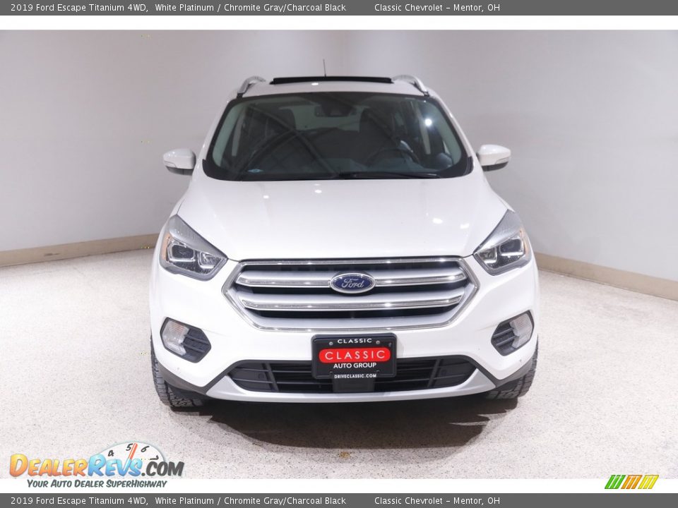 2019 Ford Escape Titanium 4WD White Platinum / Chromite Gray/Charcoal Black Photo #2