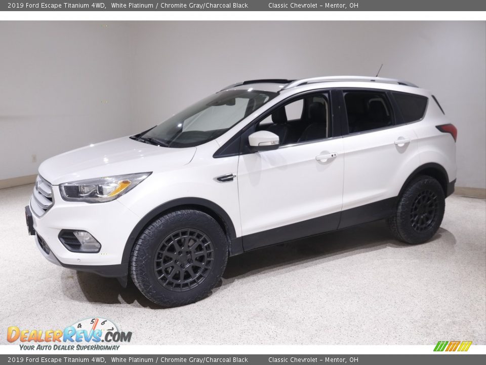 2019 Ford Escape Titanium 4WD White Platinum / Chromite Gray/Charcoal Black Photo #3