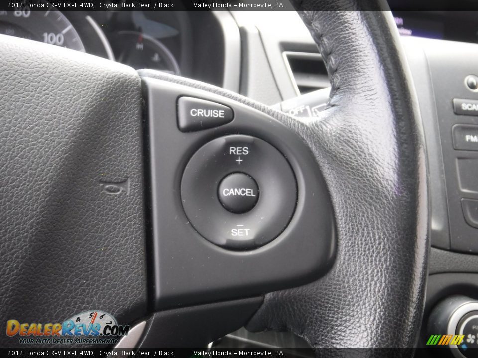 2012 Honda CR-V EX-L 4WD Crystal Black Pearl / Black Photo #25