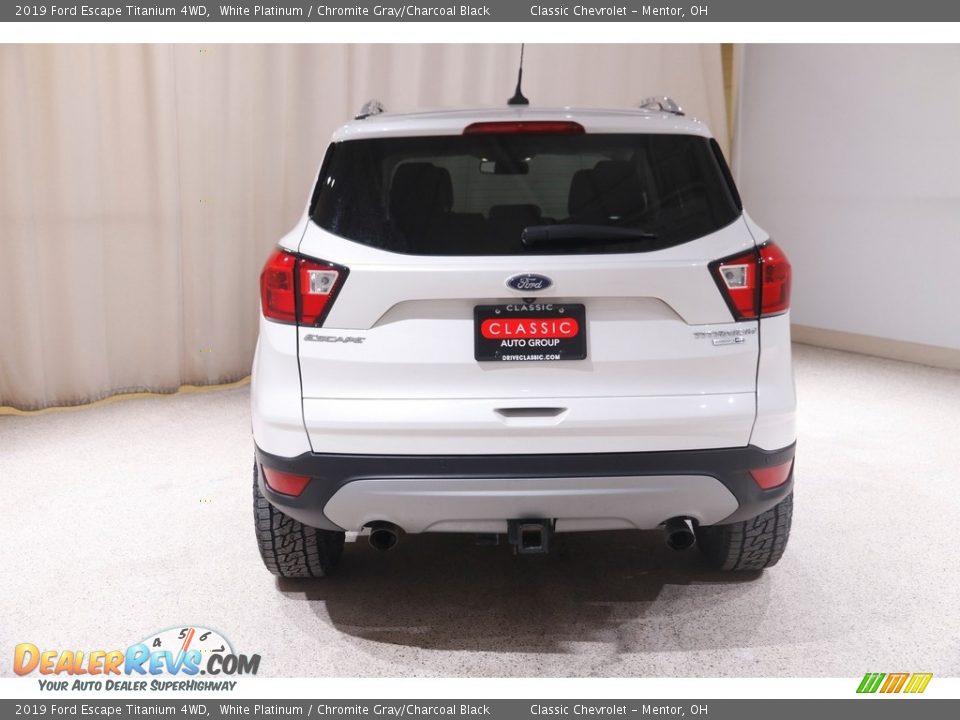 2019 Ford Escape Titanium 4WD White Platinum / Chromite Gray/Charcoal Black Photo #19