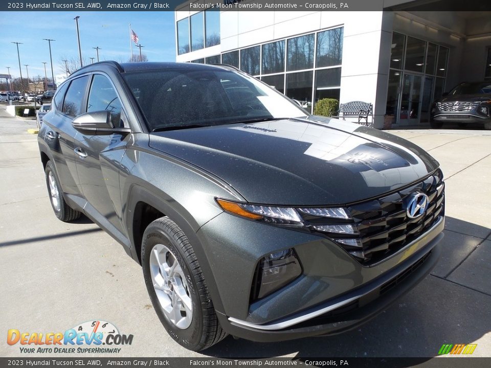 2023 Hyundai Tucson SEL AWD Amazon Gray / Black Photo #9