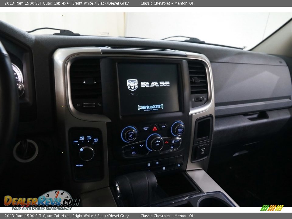 2013 Ram 1500 SLT Quad Cab 4x4 Bright White / Black/Diesel Gray Photo #9