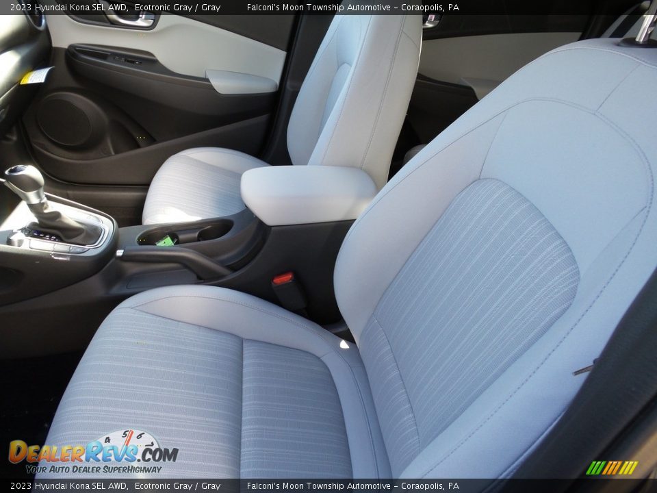 Front Seat of 2023 Hyundai Kona SEL AWD Photo #11
