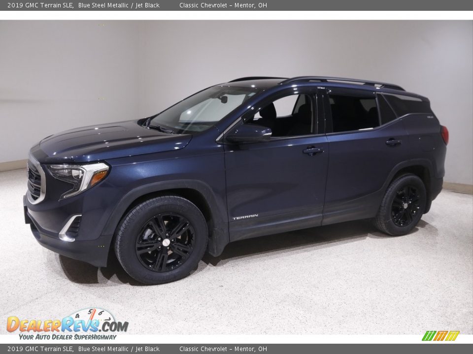 2019 GMC Terrain SLE Blue Steel Metallic / Jet Black Photo #3