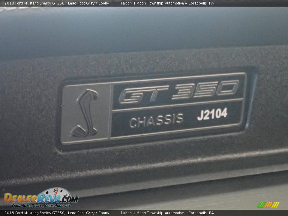 2018 Ford Mustang Shelby GT350 Lead Foot Gray / Ebony Photo #27