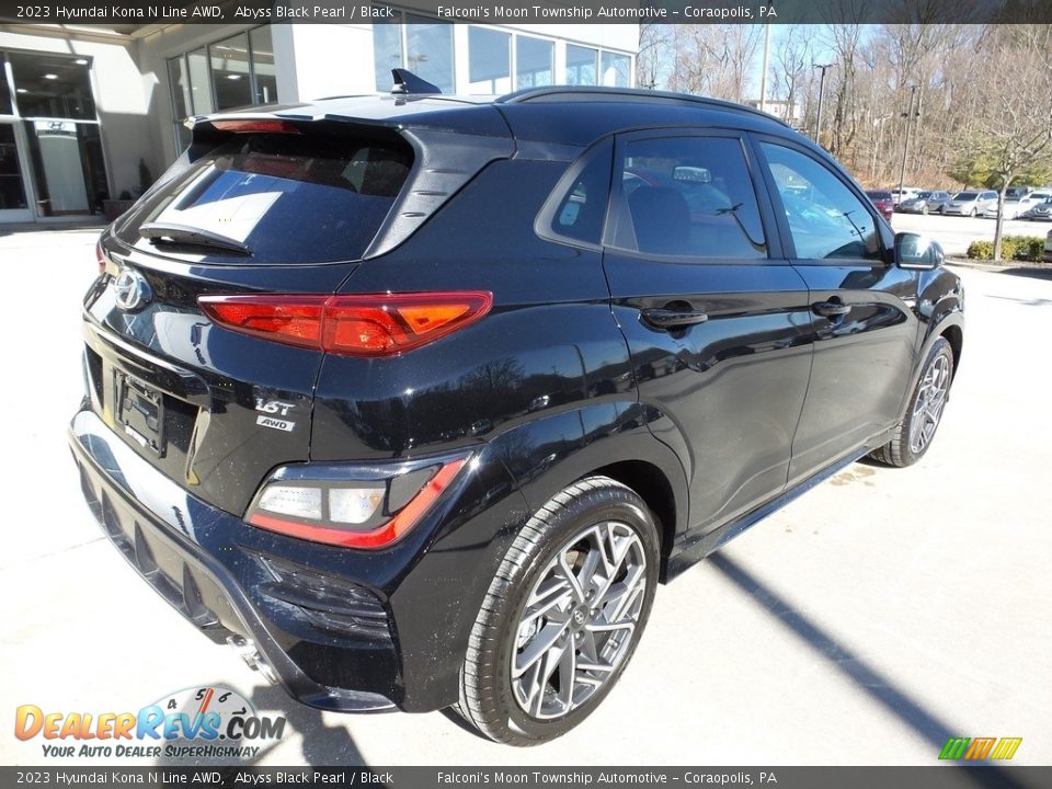 2023 Hyundai Kona N Line AWD Abyss Black Pearl / Black Photo #2