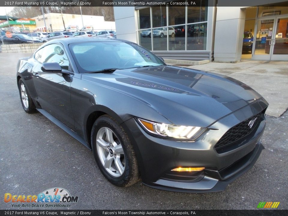 2017 Ford Mustang V6 Coupe Magnetic / Ebony Photo #8