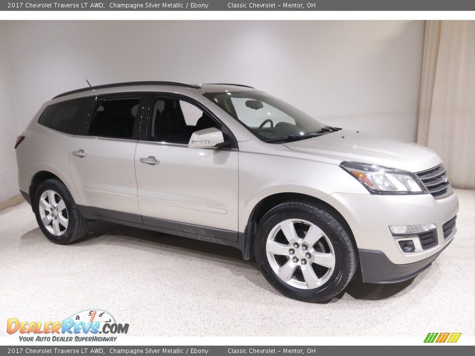 2017 Chevrolet Traverse LT AWD Champagne Silver Metallic / Ebony Photo #1