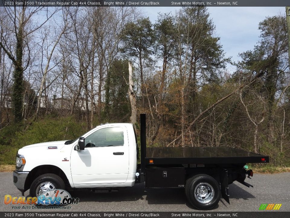 2023 Ram 3500 Tradesman Regular Cab 4x4 Chassis Bright White / Diesel Gray/Black Photo #1