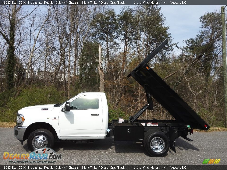 2023 Ram 3500 Tradesman Regular Cab 4x4 Chassis Bright White / Diesel Gray/Black Photo #2