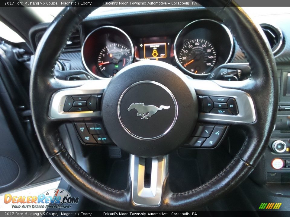 2017 Ford Mustang V6 Coupe Magnetic / Ebony Photo #23