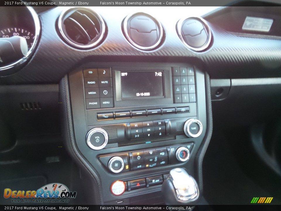 2017 Ford Mustang V6 Coupe Magnetic / Ebony Photo #25