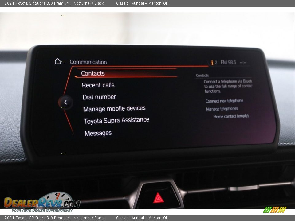 Controls of 2021 Toyota GR Supra 3.0 Premium Photo #17