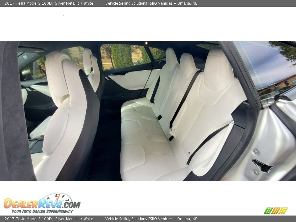 Rear Seat of 2017 Tesla Model S 100D Photo #3