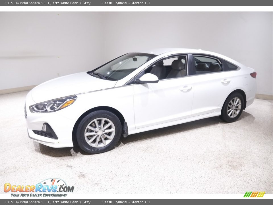 2019 Hyundai Sonata SE Quartz White Pearl / Gray Photo #2