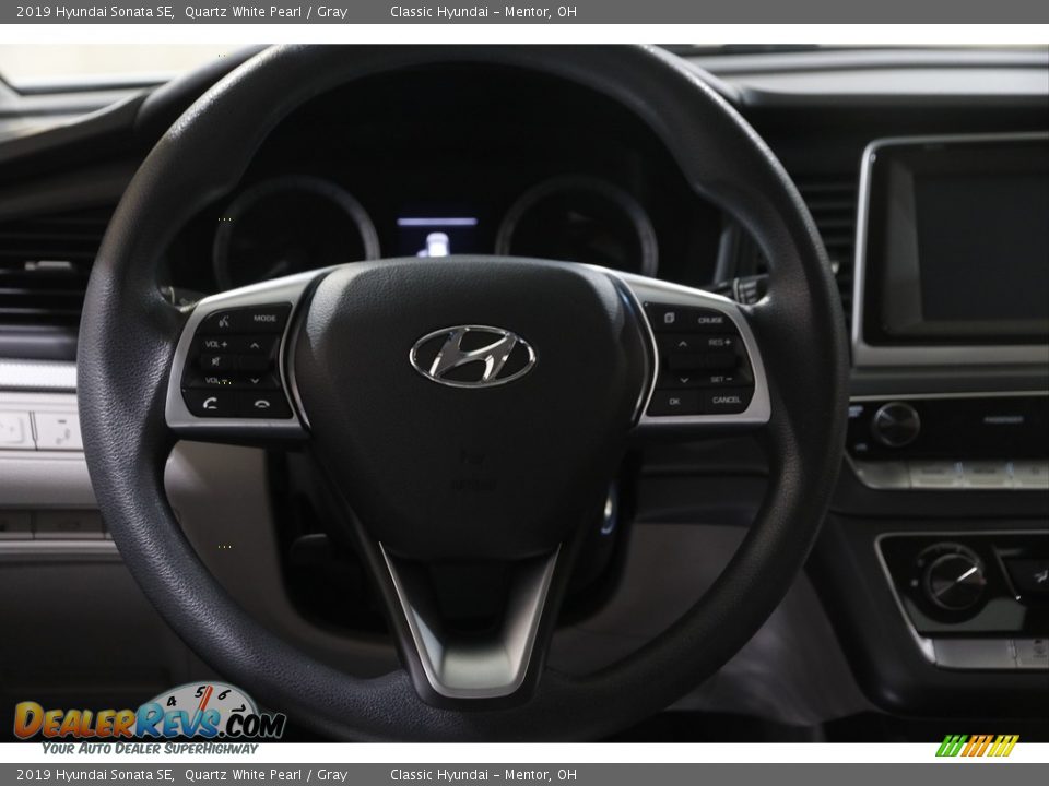 2019 Hyundai Sonata SE Quartz White Pearl / Gray Photo #6