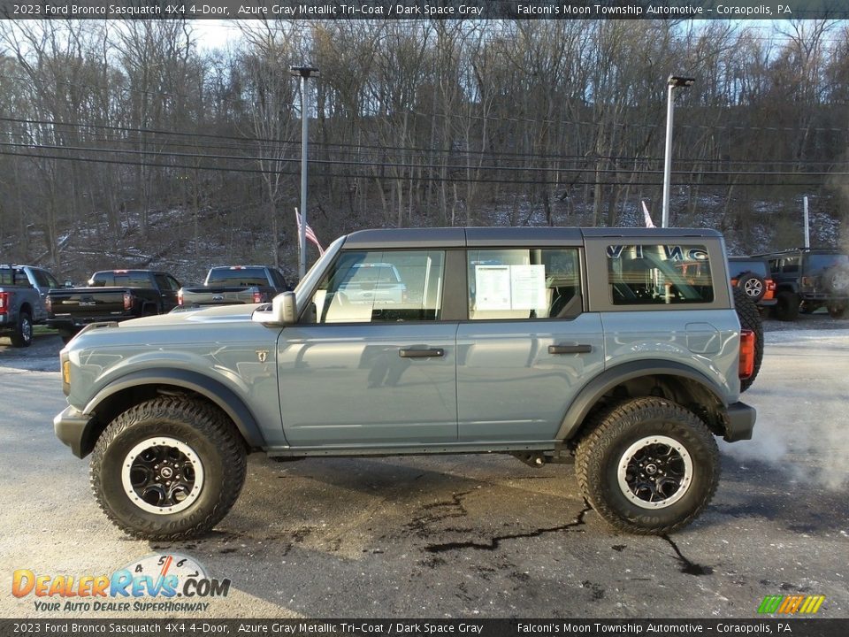 Azure Gray Metallic Tri-Coat 2023 Ford Bronco Sasquatch 4X4 4-Door Photo #4