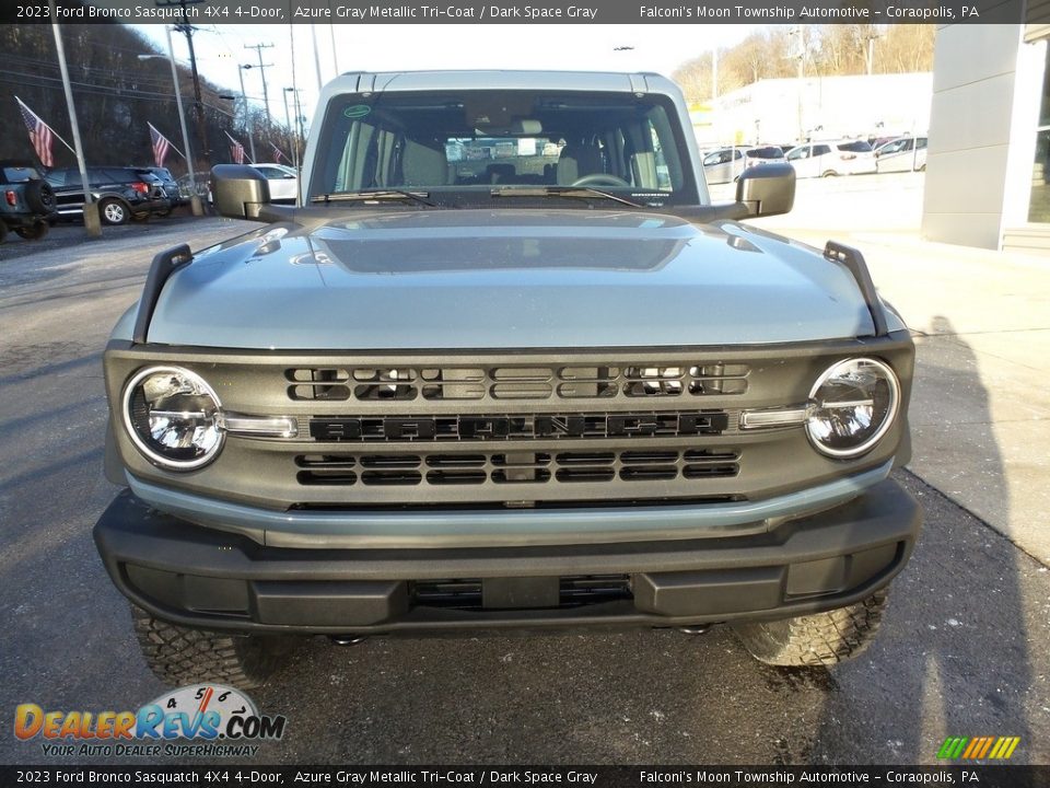 2023 Ford Bronco Sasquatch 4X4 4-Door Azure Gray Metallic Tri-Coat / Dark Space Gray Photo #6