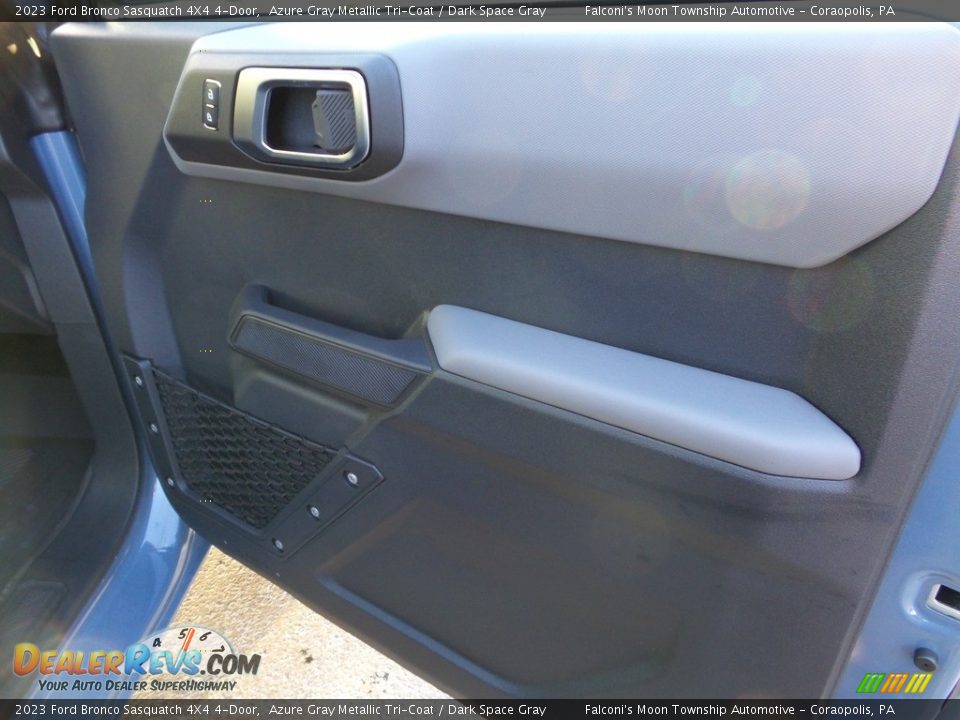 2023 Ford Bronco Sasquatch 4X4 4-Door Azure Gray Metallic Tri-Coat / Dark Space Gray Photo #13