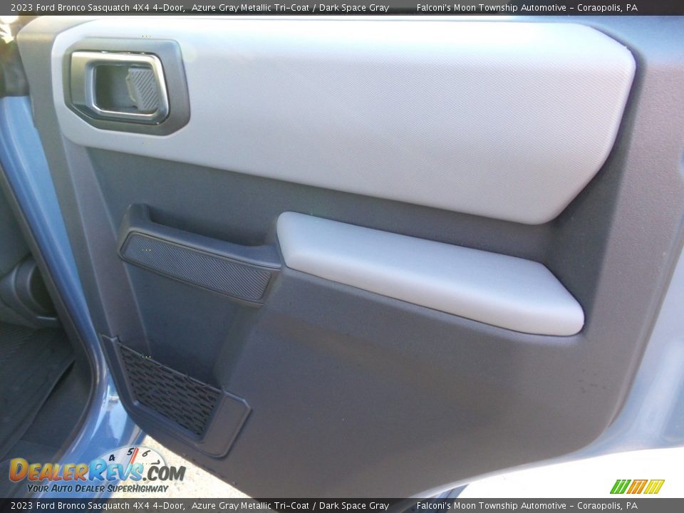 2023 Ford Bronco Sasquatch 4X4 4-Door Azure Gray Metallic Tri-Coat / Dark Space Gray Photo #15