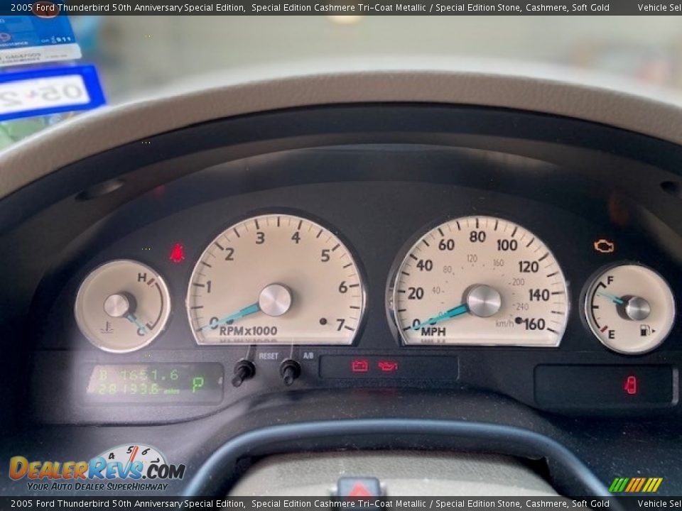 2005 Ford Thunderbird 50th Anniversary Special Edition Gauges Photo #10