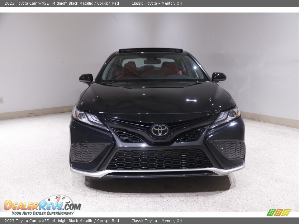 2023 Toyota Camry XSE Midnight Black Metallic / Cockpit Red Photo #2