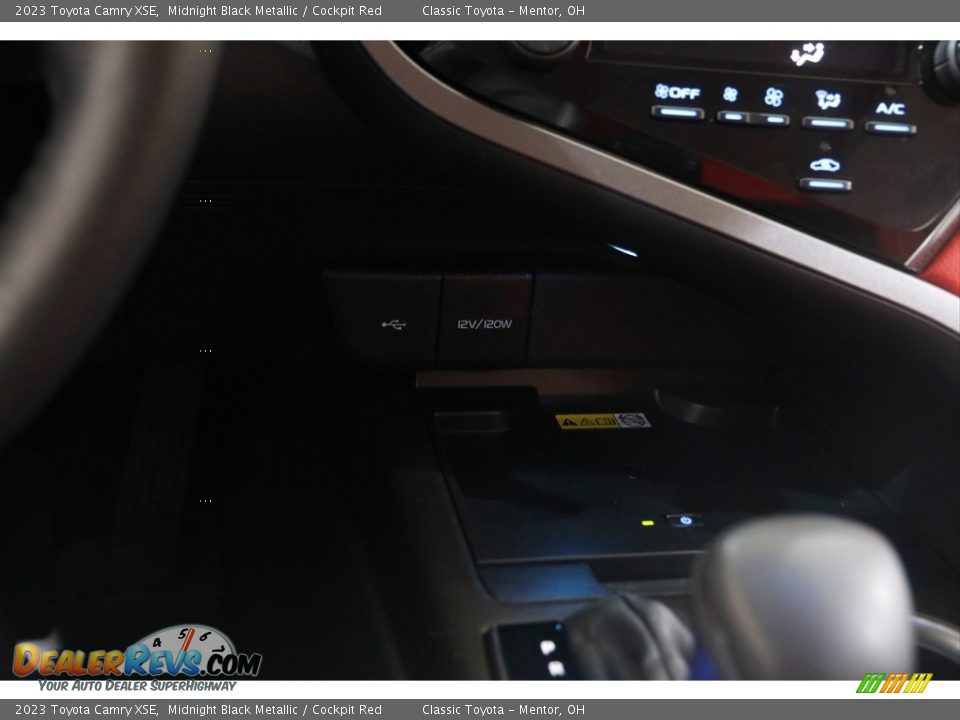 2023 Toyota Camry XSE Midnight Black Metallic / Cockpit Red Photo #12