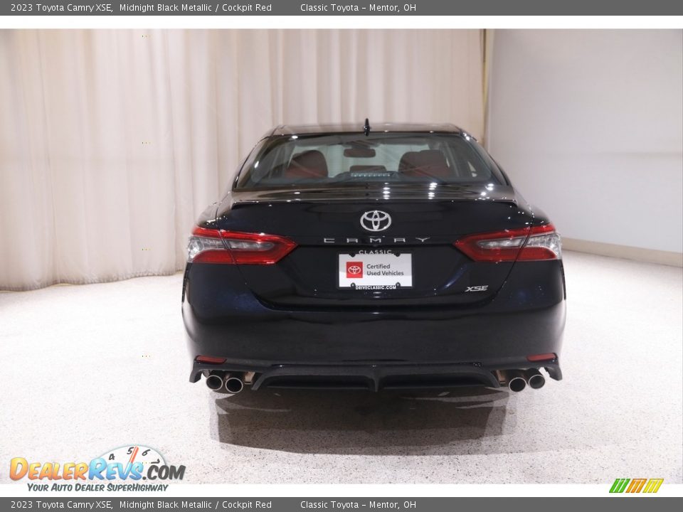 2023 Toyota Camry XSE Midnight Black Metallic / Cockpit Red Photo #16