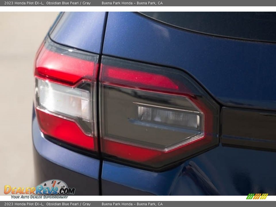 2023 Honda Pilot EX-L Obsidian Blue Pearl / Gray Photo #6