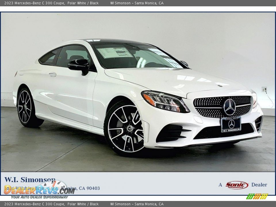 2023 Mercedes-Benz C 300 Coupe Polar White / Black Photo #1