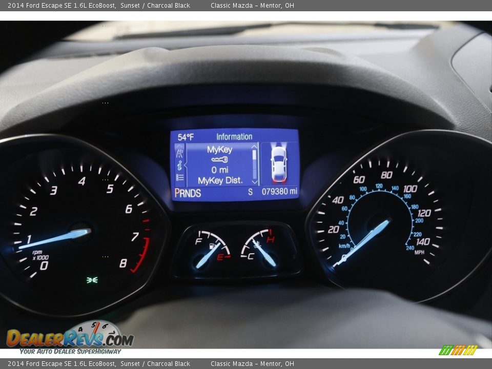 2014 Ford Escape SE 1.6L EcoBoost Sunset / Charcoal Black Photo #9