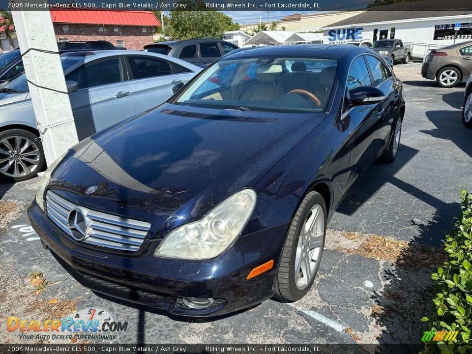 2006 Mercedes-Benz CLS 500 Capri Blue Metallic / Ash Grey Photo #1
