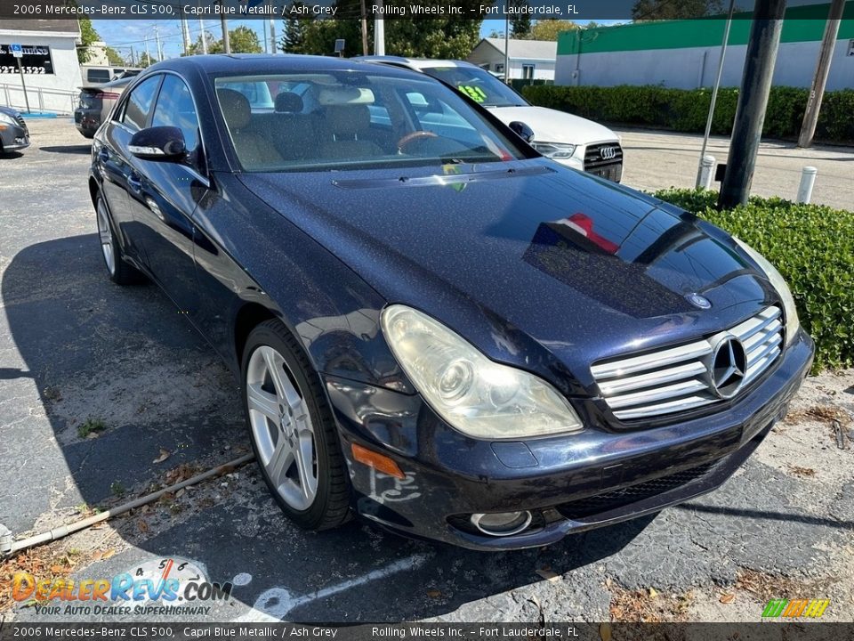 2006 Mercedes-Benz CLS 500 Capri Blue Metallic / Ash Grey Photo #4