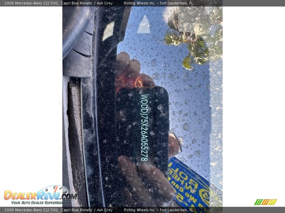 2006 Mercedes-Benz CLS 500 Capri Blue Metallic / Ash Grey Photo #5