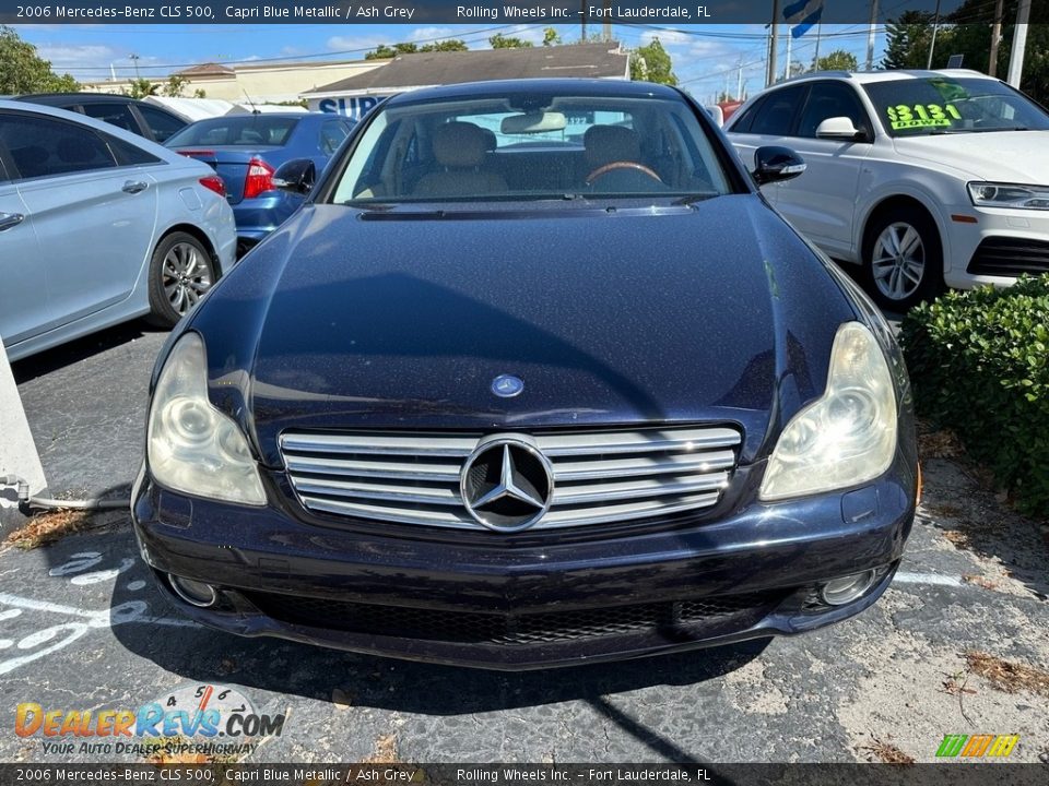 2006 Mercedes-Benz CLS 500 Capri Blue Metallic / Ash Grey Photo #11