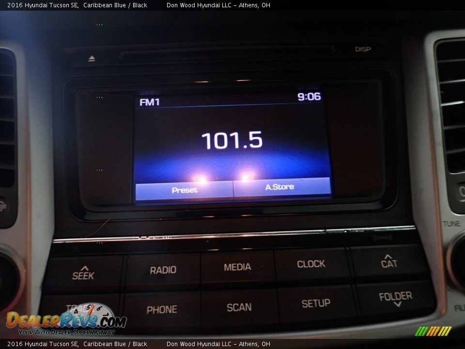 2016 Hyundai Tucson SE Caribbean Blue / Black Photo #24