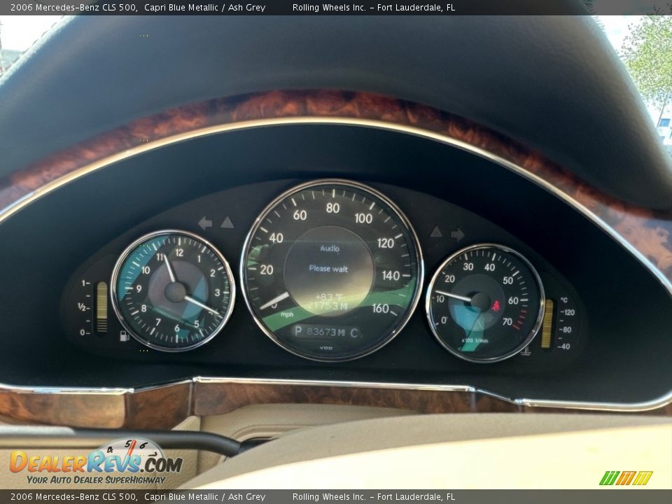 2006 Mercedes-Benz CLS 500 Capri Blue Metallic / Ash Grey Photo #14