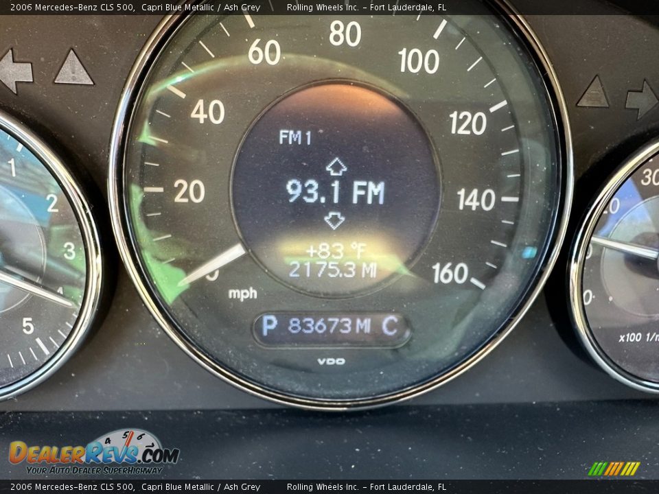 2006 Mercedes-Benz CLS 500 Capri Blue Metallic / Ash Grey Photo #22
