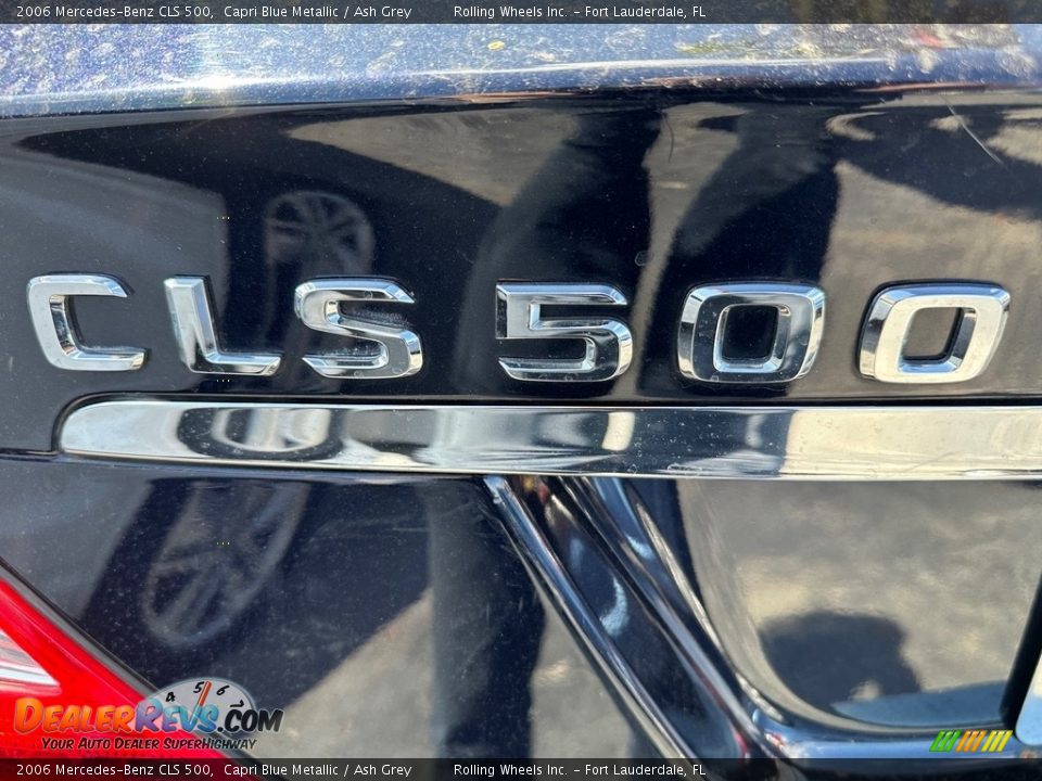 2006 Mercedes-Benz CLS 500 Capri Blue Metallic / Ash Grey Photo #24